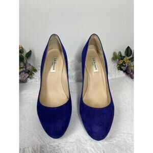 L.K.Bennett London Pumps Womens Size 8.5 Dark Purple Modern Elegant Royal Luxury